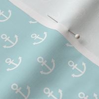 anchors on teal