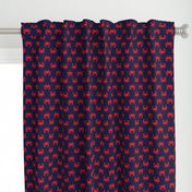 crabs (navy and red)  - nautical