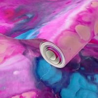 Watercolor Texture Water color Swirl Hot Pink, Magenta, Pink, Light Pink, Teal, Blue