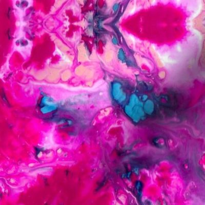 Watercolor Texture Water color Swirl Hot Pink, Magenta, Pink, Light Pink, Teal, Blue