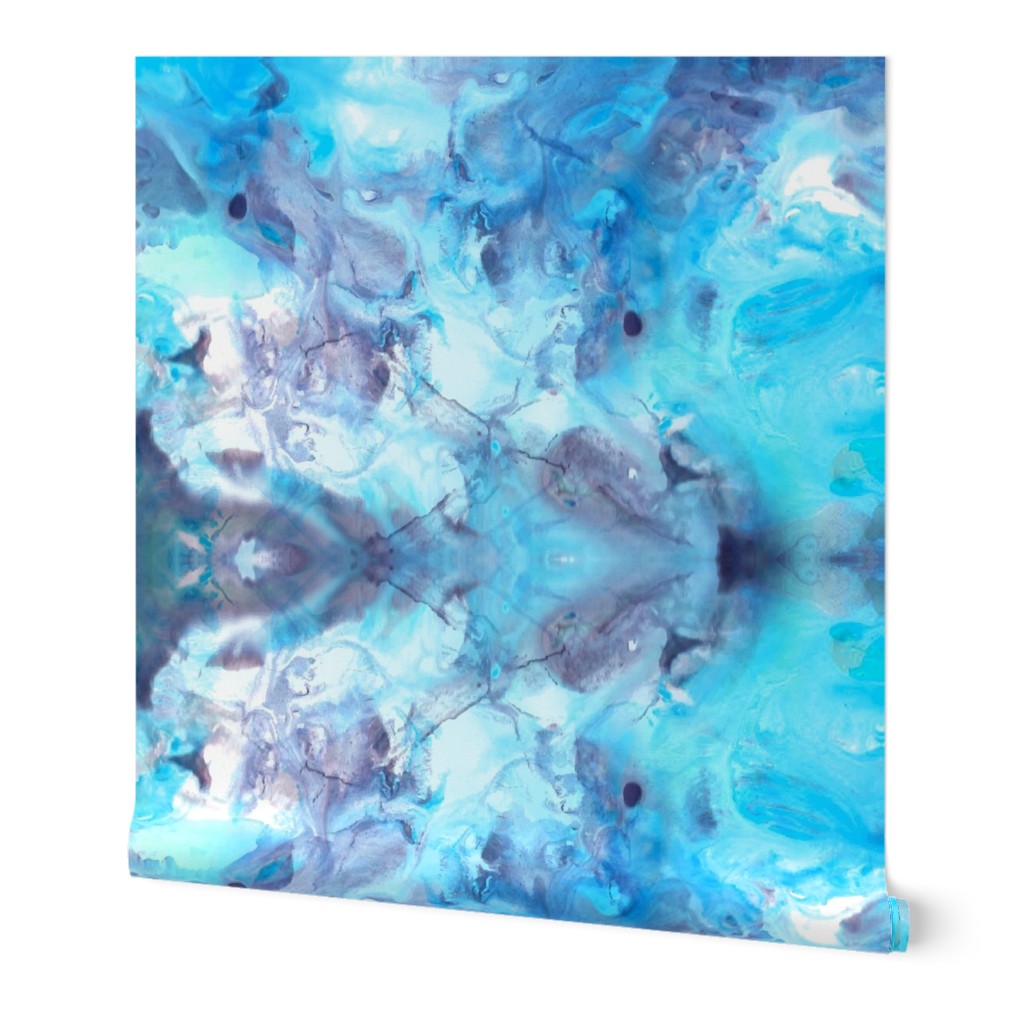 Marble Texture Stone Swirl Teal, Aqua, Blue, Dark Blue