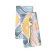 Marble Texture Stone Swirl Light Pink, Grey, Blue, Orange, Yellow