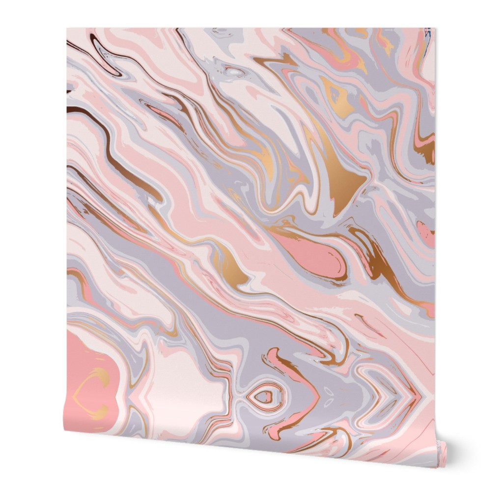 Marble Texture Stone Swirl Pink, Light Pink, Grey