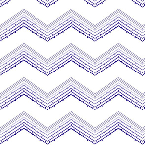 Crisp Cottage Chevron -Cobolt Blue