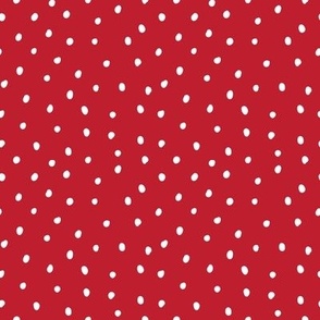 Red and White Anaheim Polka Dots