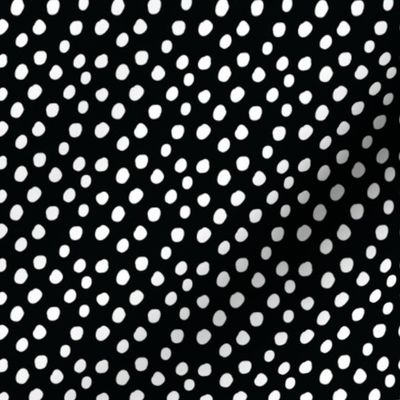 SMALL Black White Polka Dots Anaheim