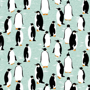 Penguins Go With the Floe (please "Zoom" for a clearer image)