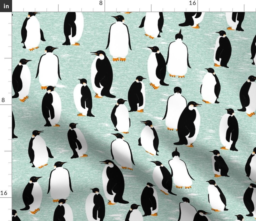 Penguins Go With the Floe (please "Zoom" for a clearer image)