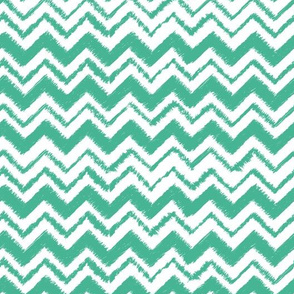 Wild and Free Teal simple chevron 