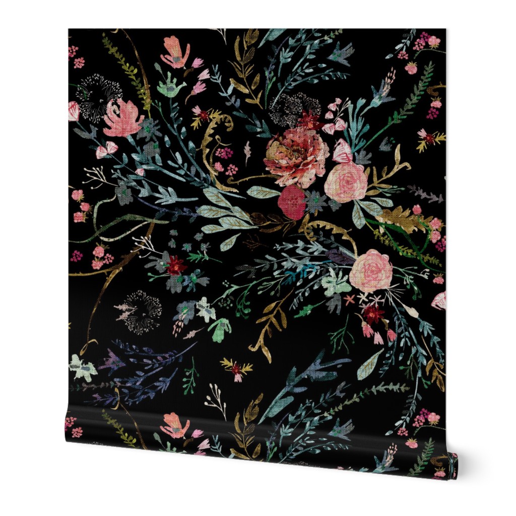 Fable Floral (black) JUMBO