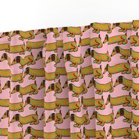 Get Your Spots On- Dachshund/Animal / Dog Print Pink