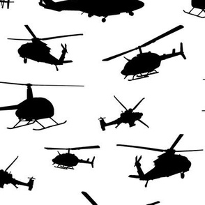 Helicopter Silhouettes // Large