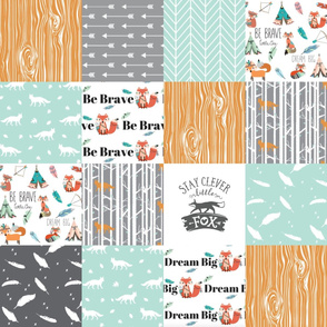 be brave little fox cheater quilt 