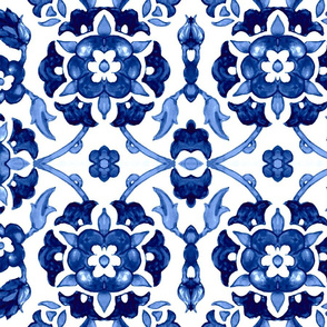 Garland of flowers (blue) 