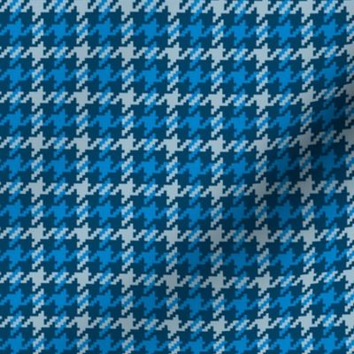 Scotch Houndstooth in Blue Thistle