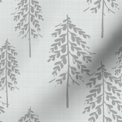 Trees - Grey Linen