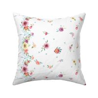 French Country Floral Border-Dots-Flowers