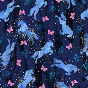 Unicorn toss darkblue