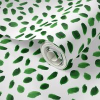 Green watercolor brushstrokes pattern