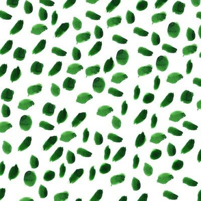 Green watercolor brushstrokes pattern