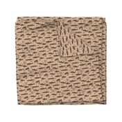 Fish Freshwater Brown Distressed Small