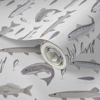 Fish Freshwater Gray Large