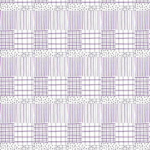fiber pen tartan lilac