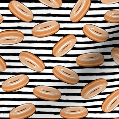 glazed donuts (black stripes)