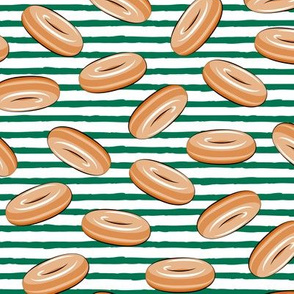 glazed donuts (green stripes)