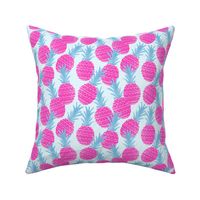 Pink and Blue Pineapples