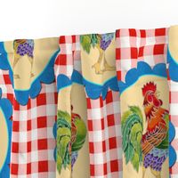 Gingham Rainbow Rooster