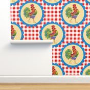 Gingham Rainbow Rooster