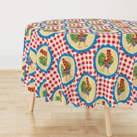 Gingham Rainbow Rooster