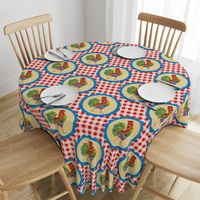 Gingham Rainbow Rooster