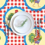 Gingham Rainbow Rooster