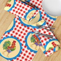 Gingham Rainbow Rooster