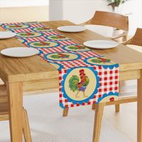 Gingham Rainbow Rooster