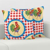 Gingham Rainbow Rooster