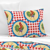 Gingham Rainbow Rooster