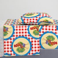 Gingham Rainbow Rooster