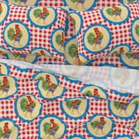 Gingham Rainbow Rooster