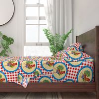 Gingham Rainbow Rooster