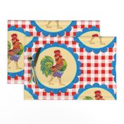 Gingham Rainbow Rooster