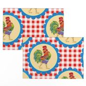 Gingham Rainbow Rooster