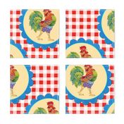 Gingham Rainbow Rooster