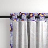 3 LITTLES CATS WATERCOLOR  violet PURPLE ON LIGHT GRAY