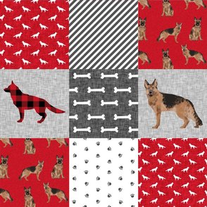 german shepherd pet quilt a cheater quilt wholecloth collection