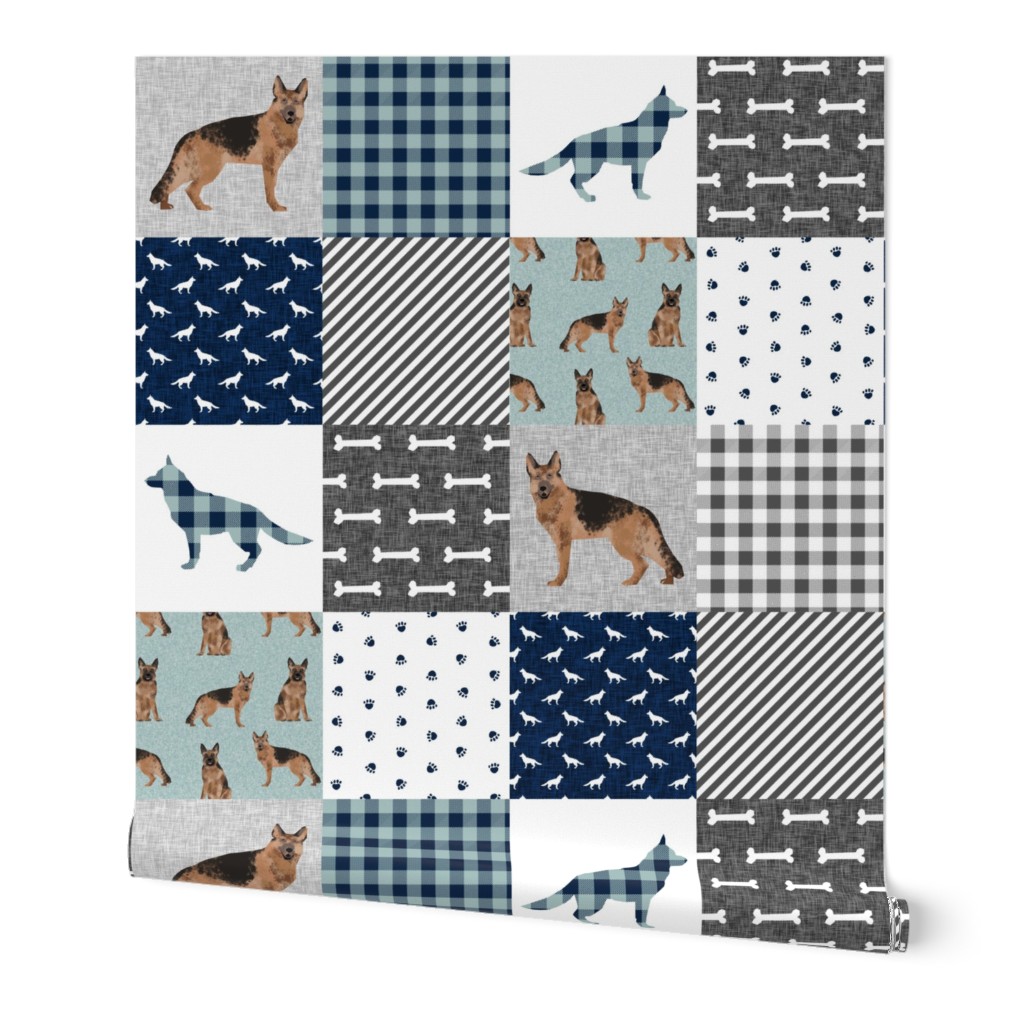 german shepherd pet quilt b cheater quilt wholecloth collection