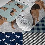 german shepherd pet quilt b cheater quilt wholecloth collection