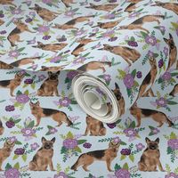 german shepherd pet quilt c dog fabric collection floral